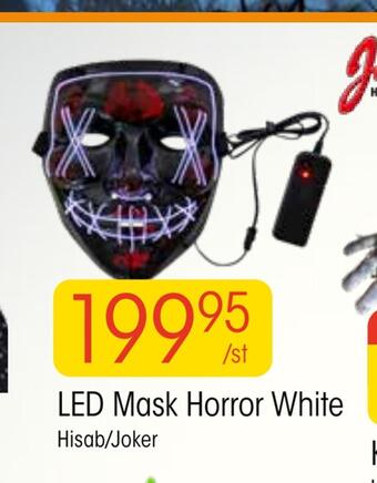 Led mask horror white