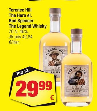 Calle Terence hill the hero el. bud spencer the legend whisky erbjuda