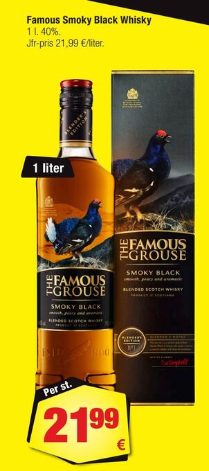 Calle Famous smoky black whisky erbjuda