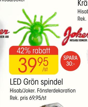 EKO Led grön spindel erbjuda