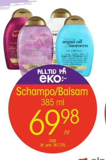EKO Schampo/balsam erbjuda