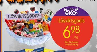 EKO Lösviktsgodis erbjuda