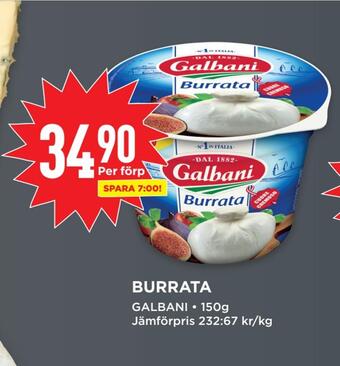 Willys Burrata erbjuda