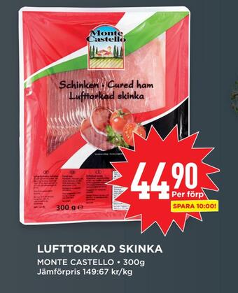 Willys Lufttorkad skinka erbjuda