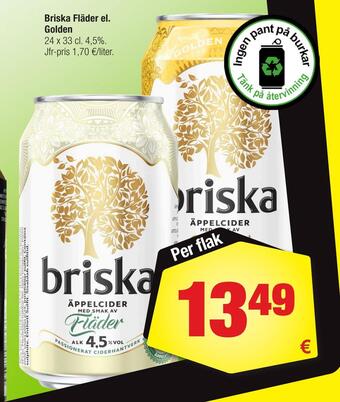 Calle Briska fläder el. golden erbjuda