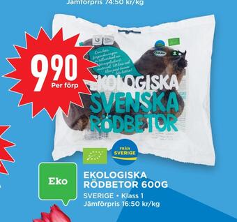 Willys Ekologiska rödbetor 600g erbjuda