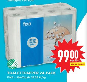 Willys Toalettpapper 24-pack erbjuda