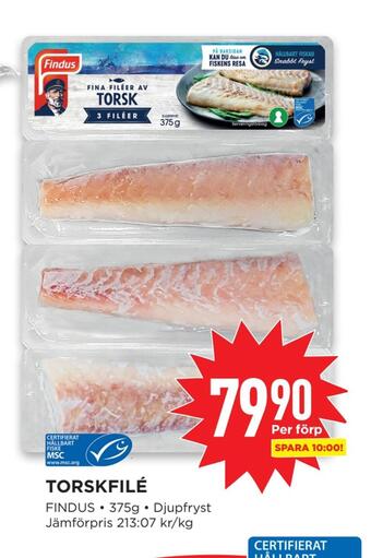Willys Torskfilé erbjuda
