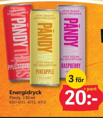 DollarStore Apple strawberry energidryck erbjuda