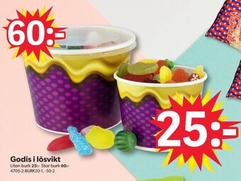 DollarStore Coco cones lösviktsgodis erbjuda