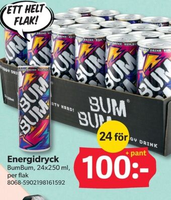 DollarStore Bumbum energidryck erbjuda