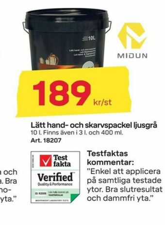 Byggmax Midun Spackel erbjuda