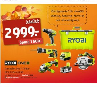 Jula Ryobi Verktygsset erbjuda