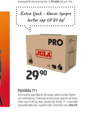 Jula Jula Flyttlådor erbjuda