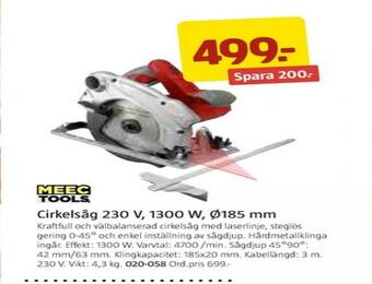 Jula Meec Tools Cirkelsåg erbjuda