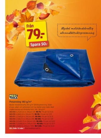 Jula Meec Tools Presenning erbjuda