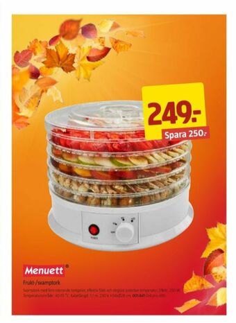 Jula Menuett Frukttork erbjuda