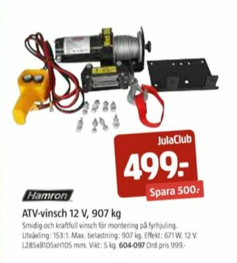 Jula Hamron Vinsch erbjuda