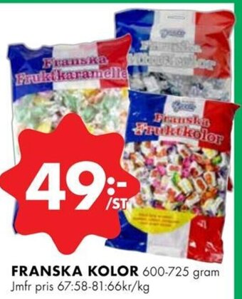 ÖoB FRANSKA KOLOR erbjuda