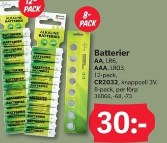 DollarStore Batterier erbjuda