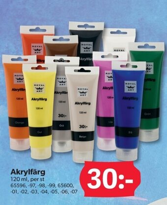 DollarStore Akrylfärg erbjuda