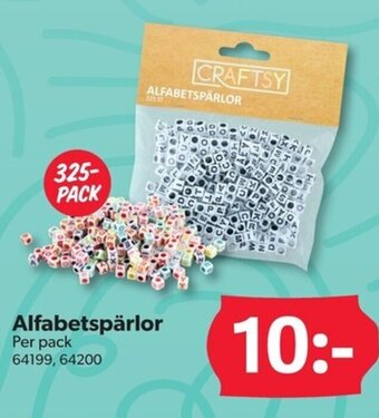 DollarStore Alfabetspärlor erbjuda