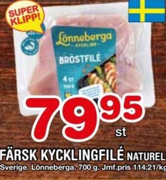 Nya Pulsen FÄRSK KYCKLINGFILÉ NATURELL erbjuda