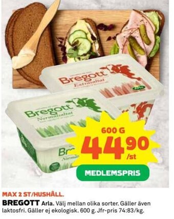 Coop BREGOTT Arla erbjuda