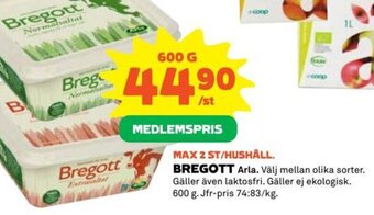 Coop BREGOTT Arla erbjuda