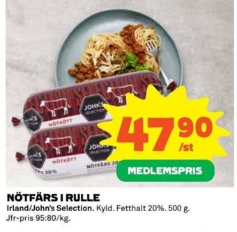 Coop NÖTFÄRS I RULLE Irland/John's Selection erbjuda