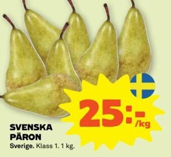 Stora Coop SVENSKA PÄRON erbjuda