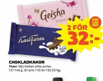 Stora Coop CHOKLADKAKOR Fazer erbjuda