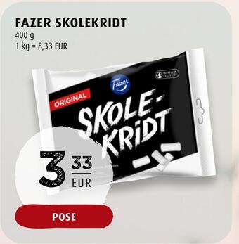 Scandinavian Park Fazer skolekridt erbjuda