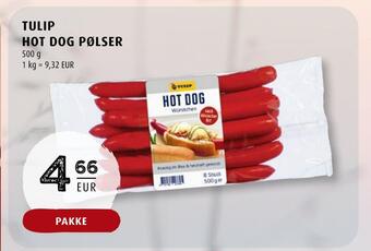 Scandinavian Park Tulip hot dog pølser erbjuda