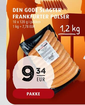 Scandinavian Park Den gode slagter frankfurter pølser erbjuda