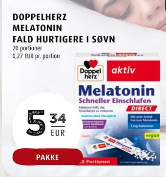 Scandinavian Park Doppelherz melatonin fald hurtigere i søvn erbjuda