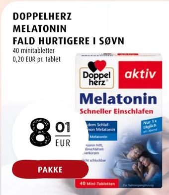 Scandinavian Park Doppelherz melatonin fald hurtigere i søvn erbjuda