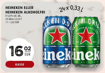Scandinavian Park Heineken eller heineken alkoholfri erbjuda
