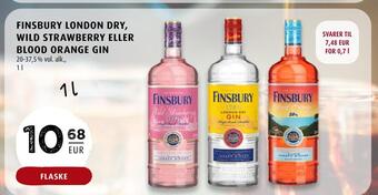 Scandinavian Park Finsbury london dry, wild strawberry eller blood orange gin erbjuda