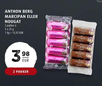 Scandinavian Park Anthon berg marcipan eller nougat erbjuda
