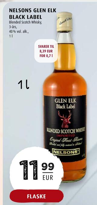 Scandinavian Park Nelsons glen elk black label erbjuda