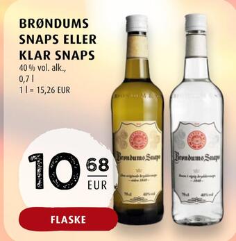 Scandinavian Park Brøndums snaps eller klar snaps erbjuda