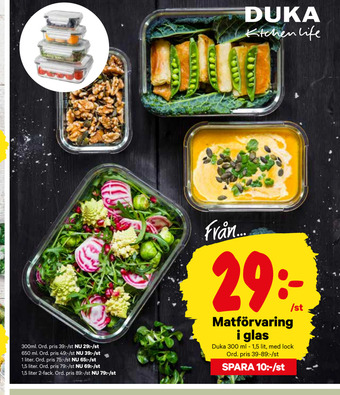 City Gross Matförvaring i glas erbjuda