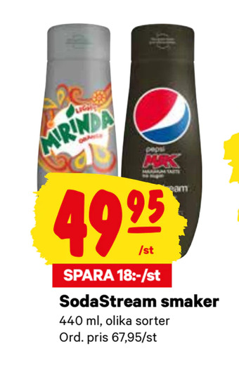 City Gross Sodastream smaker erbjuda