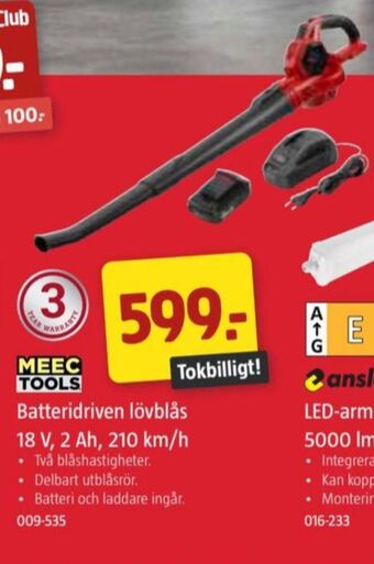 Jula Meec tools lövblås erbjuda