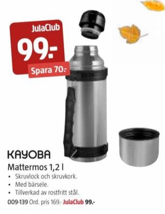 Jula Kayoba mattermos erbjuda