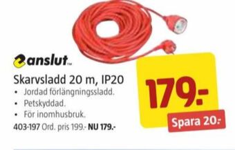 Jula Anslut skarvsladd erbjuda