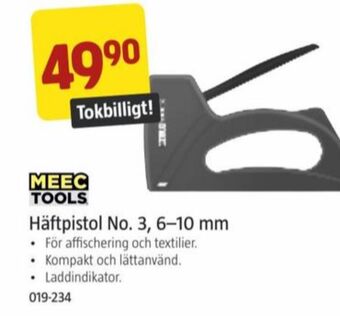 Jula Meec tools häftpistol erbjuda