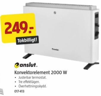 Jula Anslut konvektorelement erbjuda