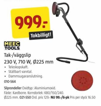 Jula Meec tools slipmaskin erbjuda